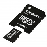 Transcend TS32GUSDHC10E Class 10 Extreme-Speed microSDHC 32GB Speicherkarte mit SD-Adapter [Amazon Frustfreie Verpackung]
